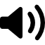 icono minimalista de un altavoz